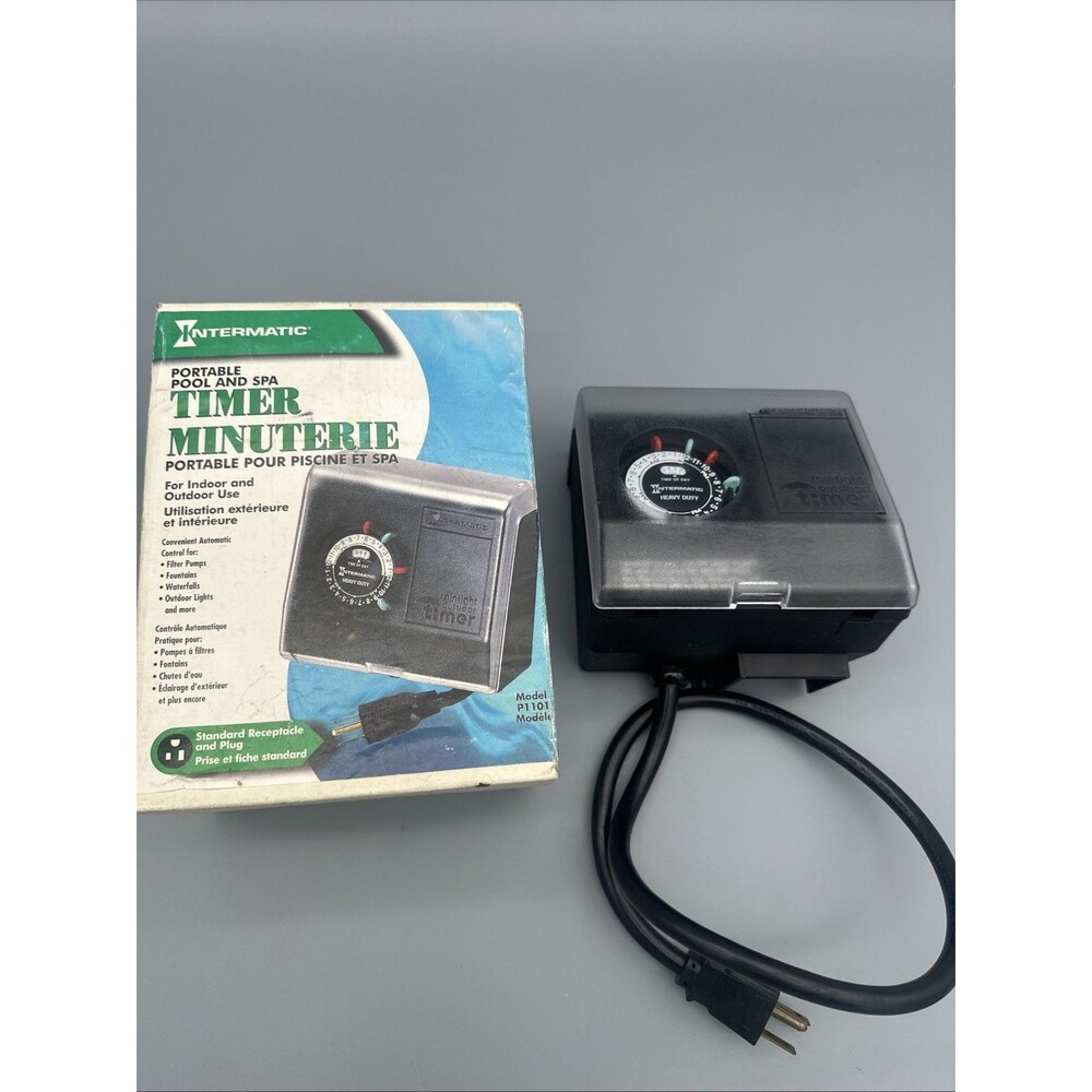 Intermatic Portable Indoor/Outdoor 24 Hour Timer  Model 110V P1101